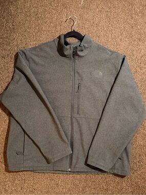 The North Face Men's Charcoal Gray Full-Zip Fleece Jacket